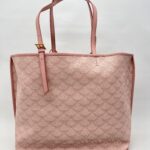 MCM Himmel Tote Shopper Lauretos Silver Pink GHW