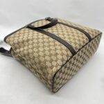 Gucci Large Tote Bag GG Canvas Dark Brown SHW