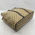 Gucci Large Tote Bag GG Canvas Dark Brown SHW