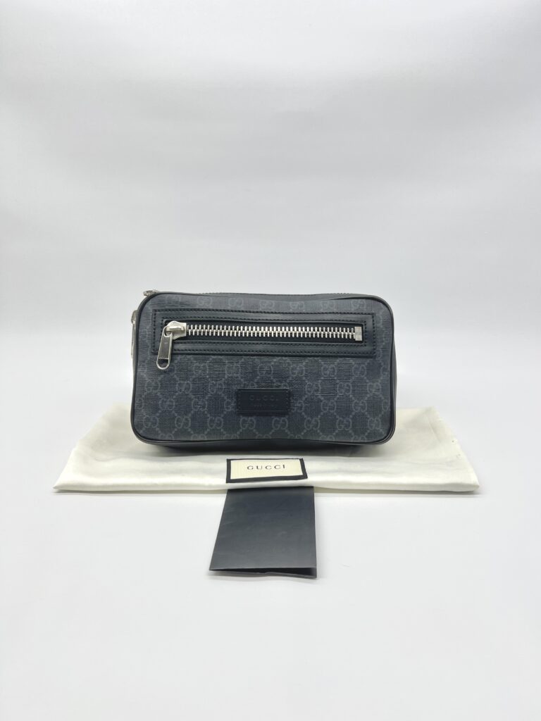 Gucci Belt Bag GG Supreme Black Grey SHW