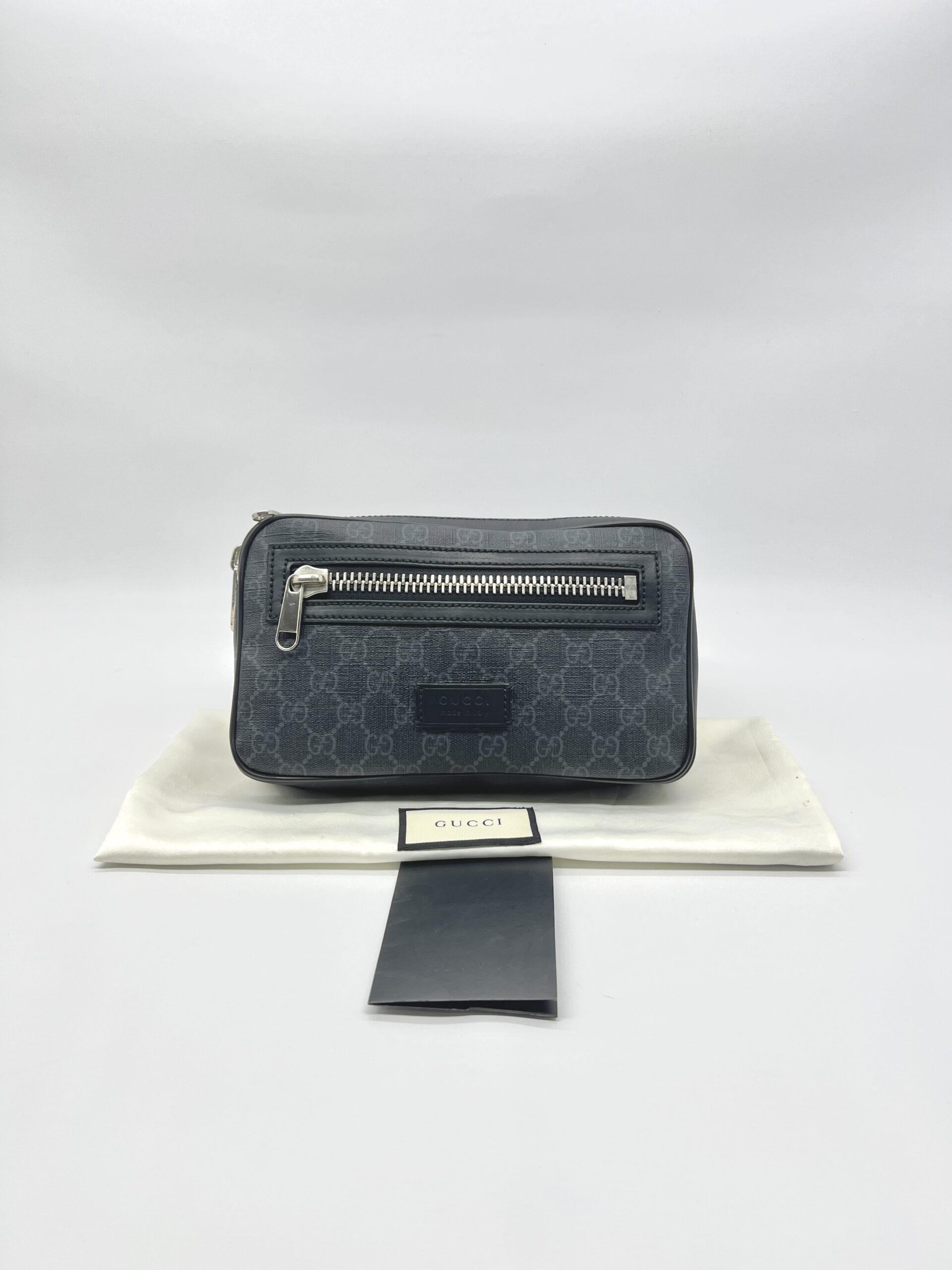 Gucci Belt Bag GG Supreme Black Grey SHW