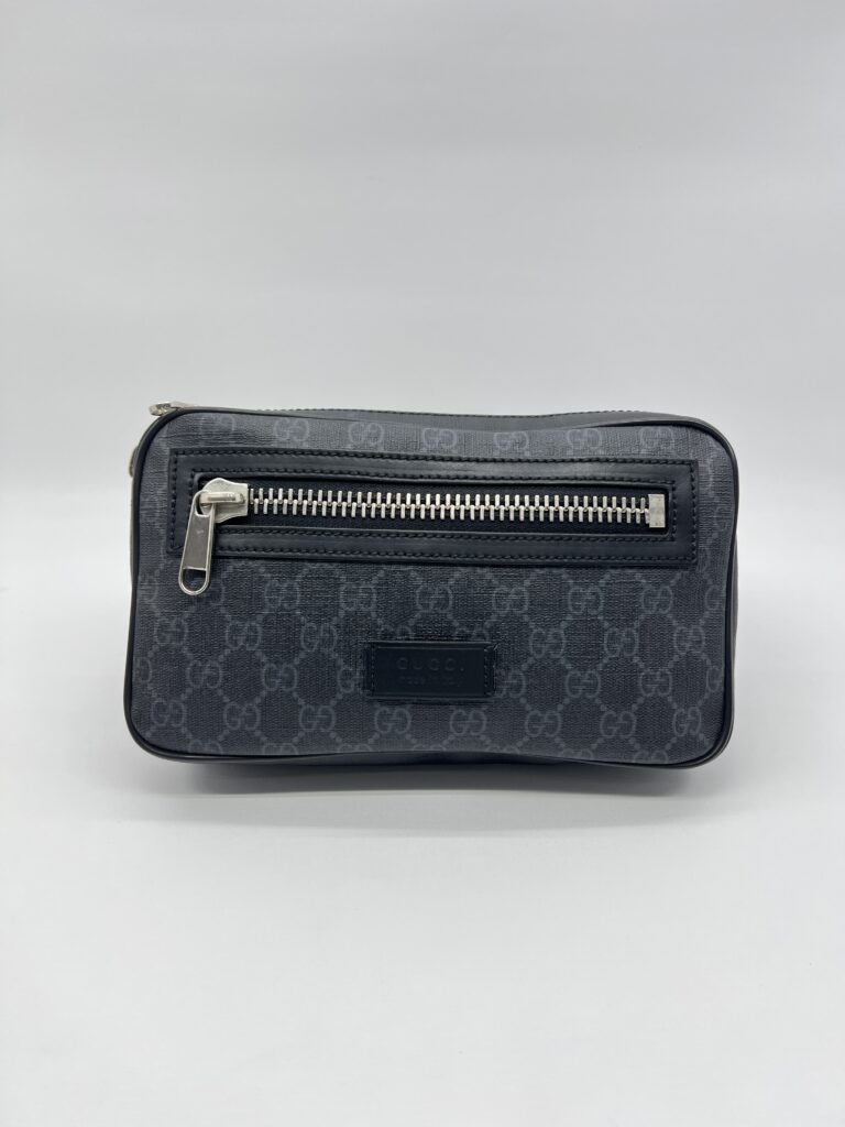 Gucci Belt Bag GG Supreme Black Grey SHW