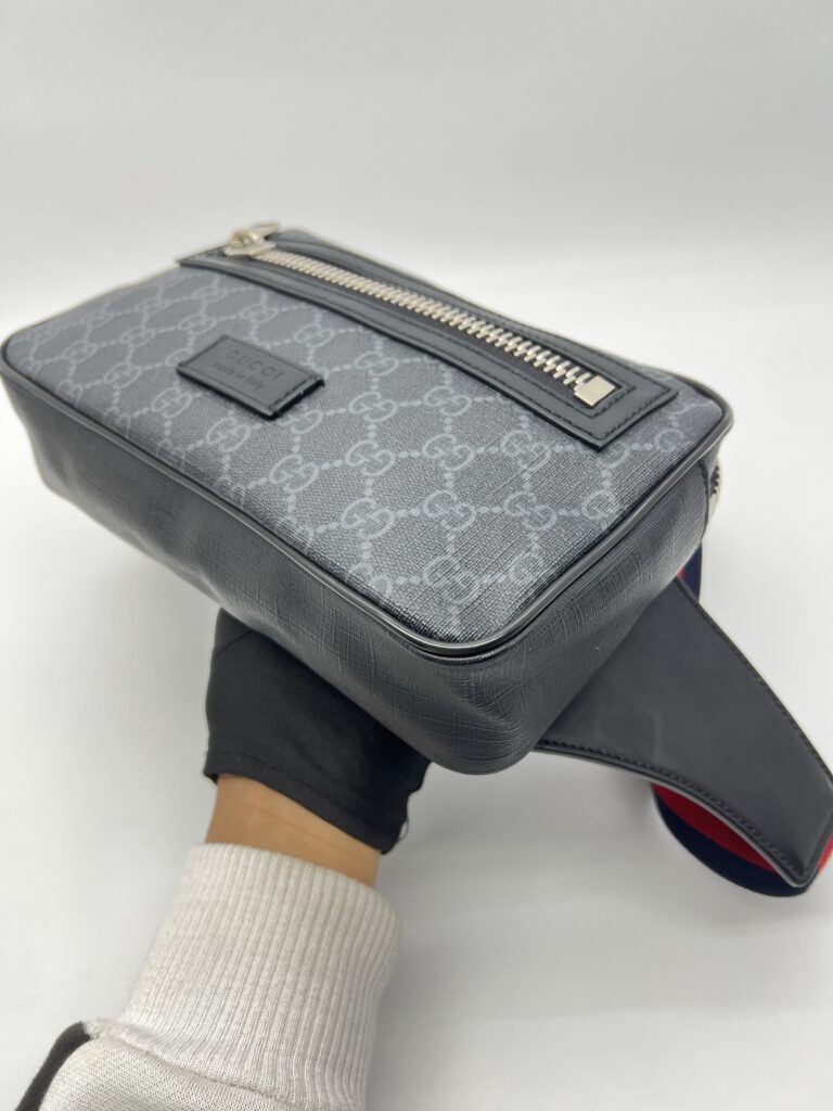 Gucci Belt Bag GG Supreme Black Grey SHW