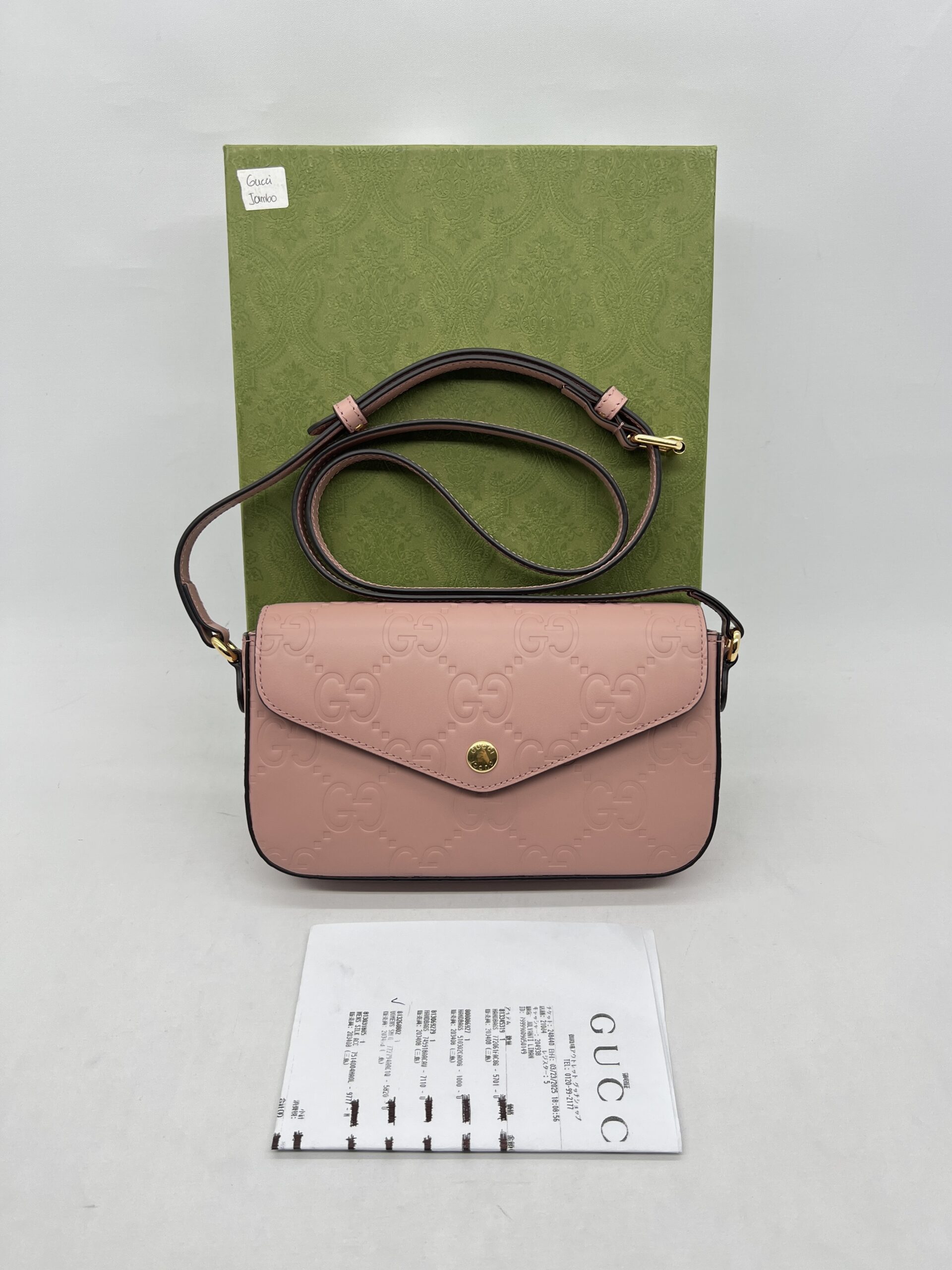 Gucci Super Mini Shoulder Jumbo GG Pink