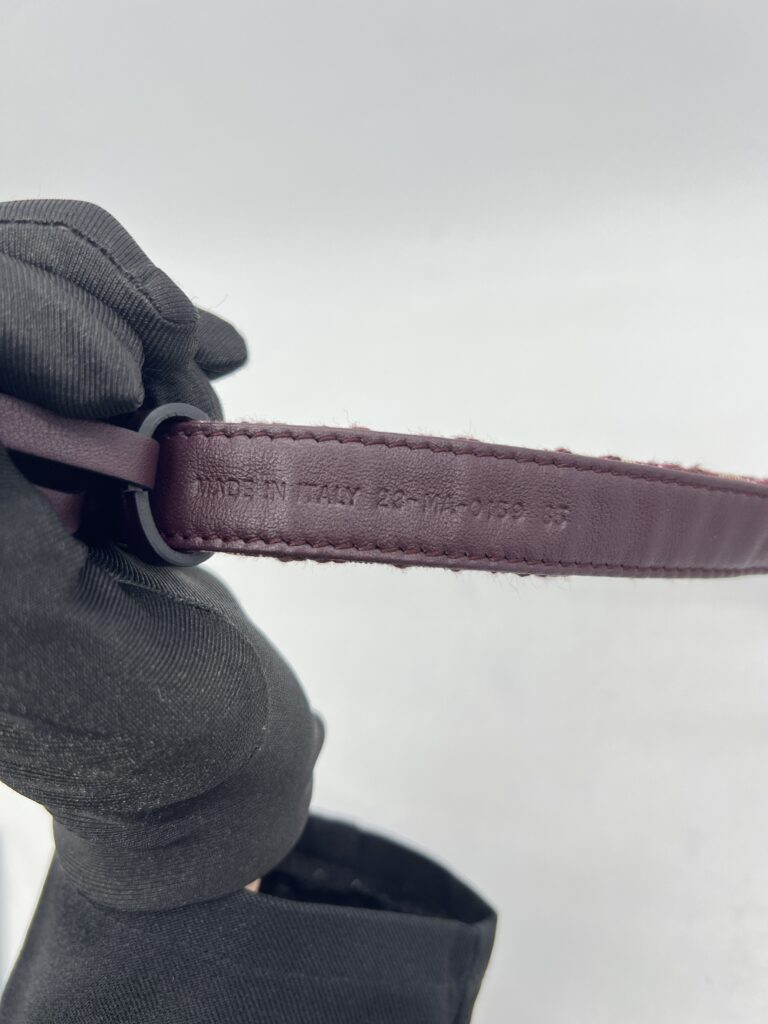 Dior Saddle Belt Oblique Canvas Bordeaux GHW