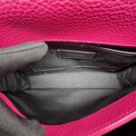 Saint Laurent Moujik Top Handle Grained Pink GHW