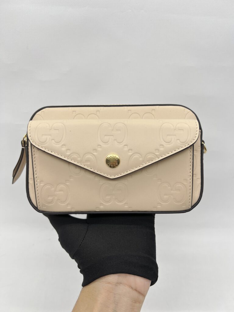 Gucci Gilbert Mini GG Beige GHW