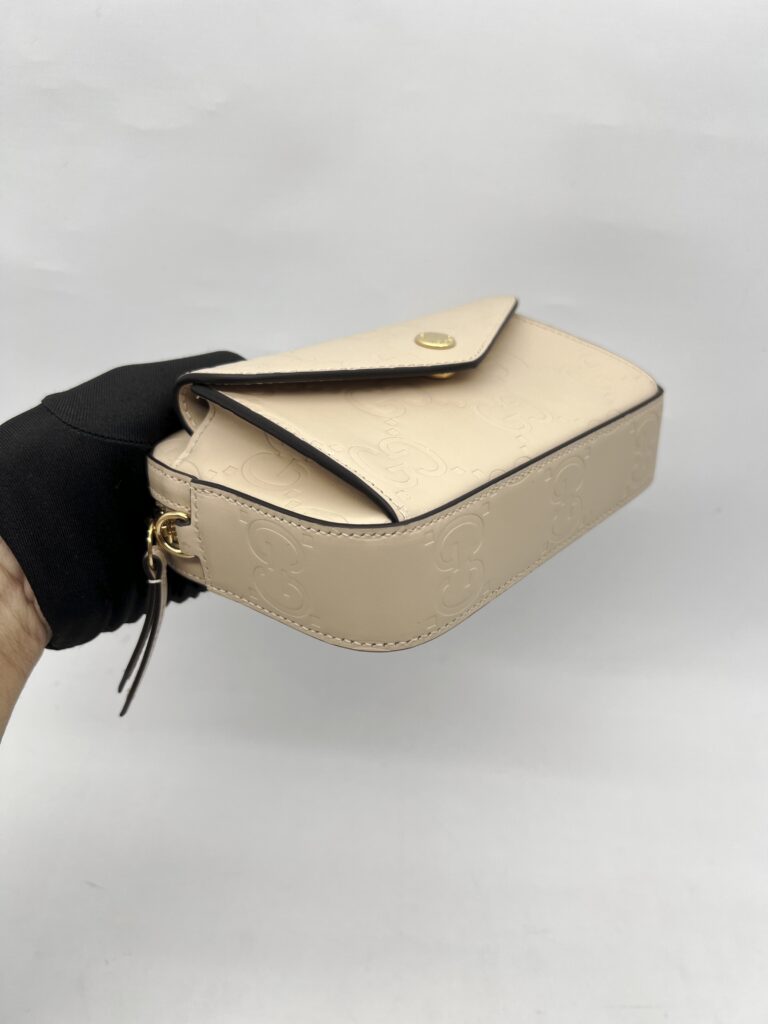 Gucci Gilbert Mini GG Beige GHW