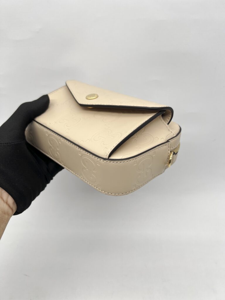 Gucci Gilbert Mini GG Beige GHW