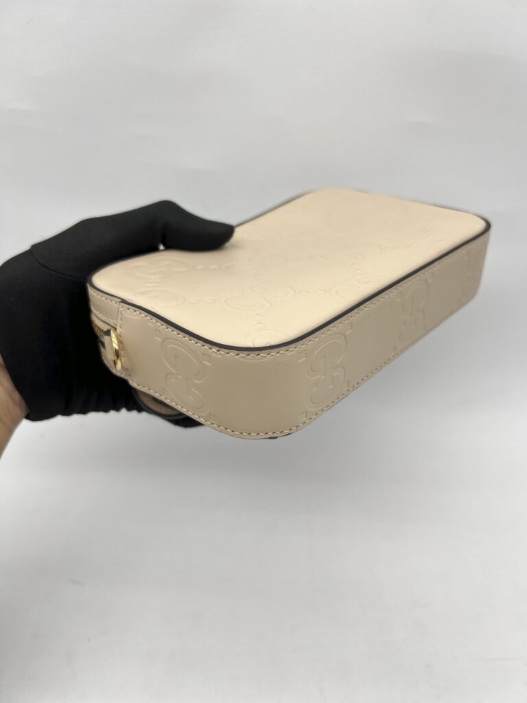Gucci Gilbert Mini GG Beige GHW