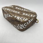 Balenciaga Camera Slingbag BB All Over Logo Brown GHW