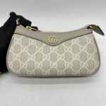 Gucci Ophidia Mini Bag GG Supreme Beige White GHW