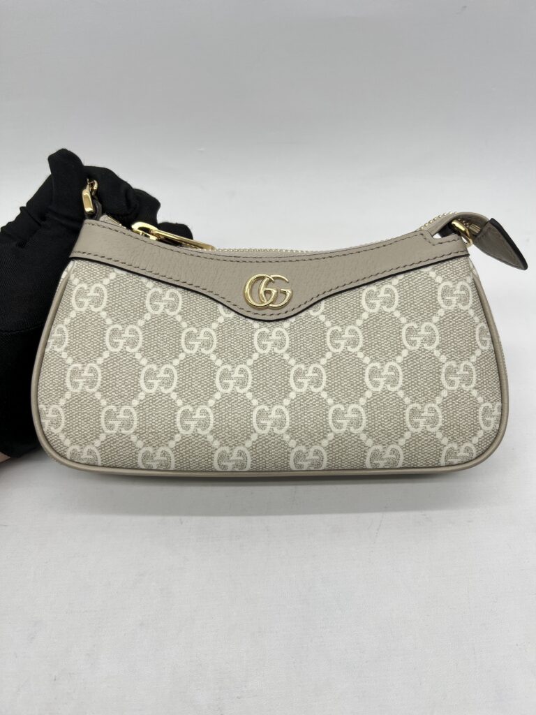 Gucci Ophidia Mini Bag GG Supreme Beige White GHW