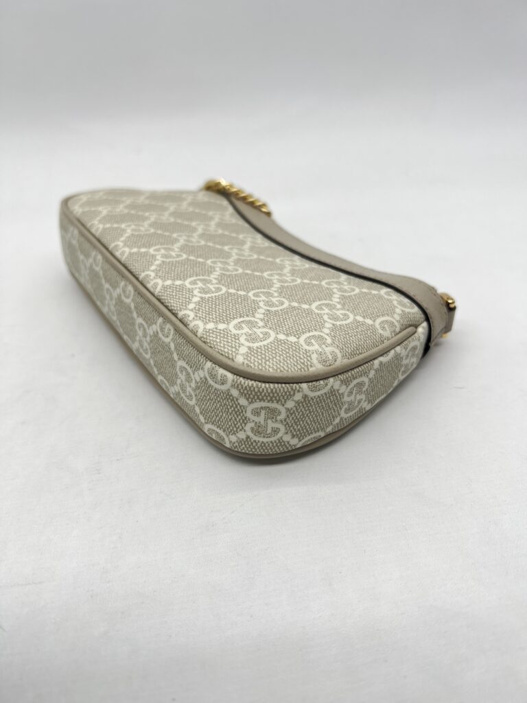 Gucci Ophidia Mini Bag GG Supreme Beige White GHW