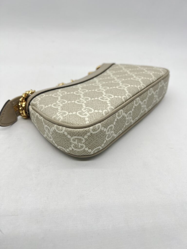 Gucci Ophidia Mini Bag GG Supreme Beige White GHW