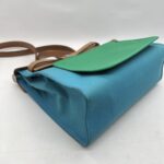 Hermes Herbag 31 Toile Officier Blue Azteque/Naturel Sable AR