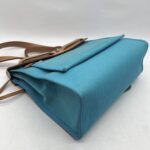 Hermes Herbag 31 Toile Officier Blue Azteque/Naturel Sable AR