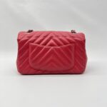 Chanel Mini Rectangle Chevron Pink SHW