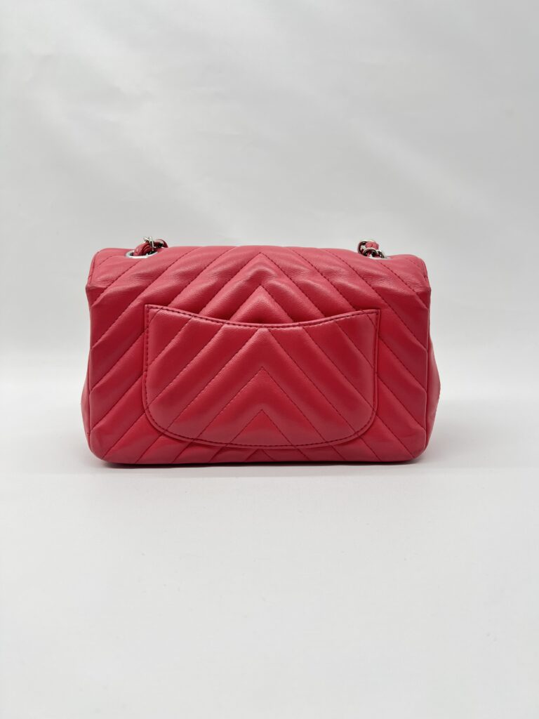 Chanel Mini Rectangle Chevron Pink SHW