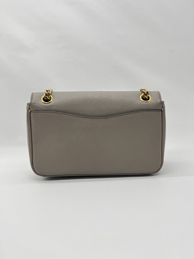Prada Pattina Saffiano Argilla GHW