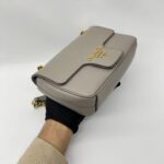 Prada Pattina Saffiano Argilla GHW
