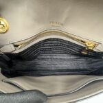 Prada Pattina Saffiano Argilla GHW