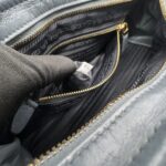 Prada Bonnie Medium In Pelle Soft Lux Avio GHW