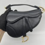 Dior Mini Saddle Smooth Black GHW
