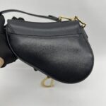 Dior Mini Saddle Smooth Black GHW