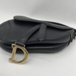 Dior Mini Saddle Smooth Black GHW