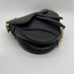 Dior Mini Saddle Smooth Black GHW