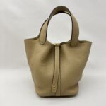 Hermes Picotin 18 Clemence Trench GHW