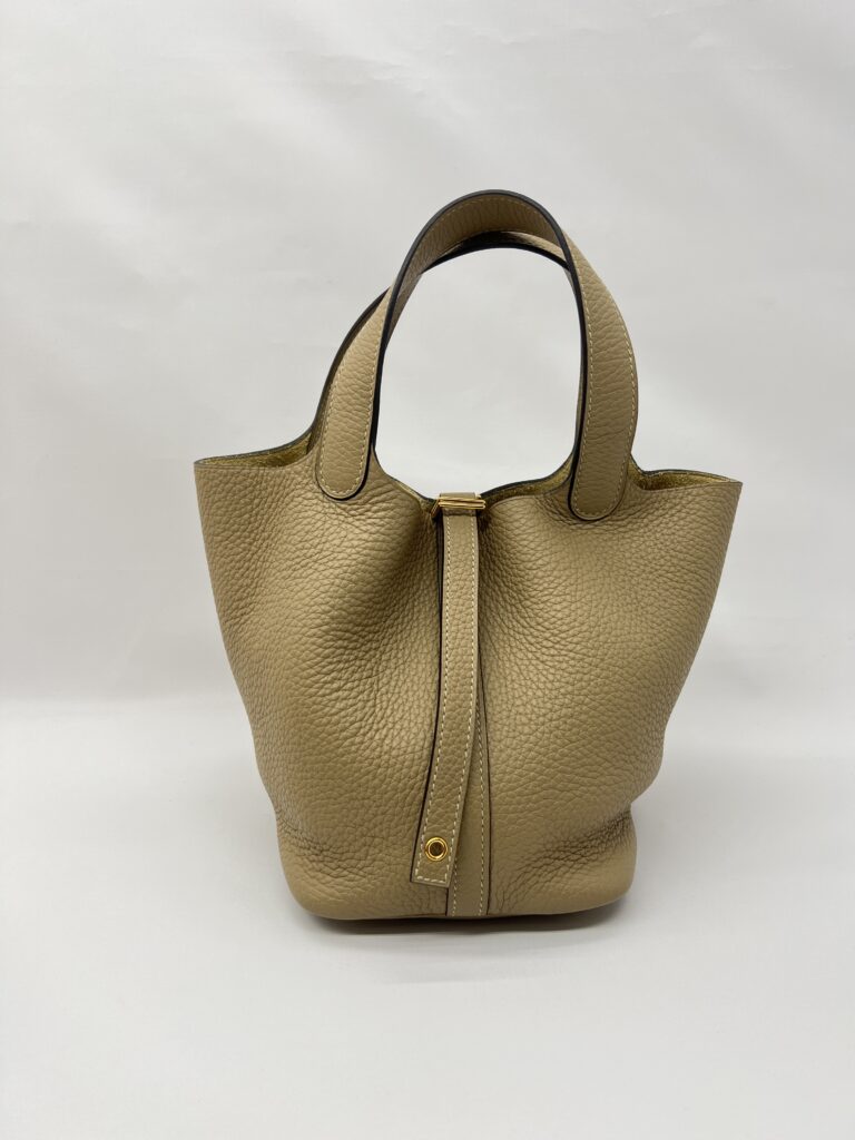 Hermes Picotin 18 Clemence Trench GHW