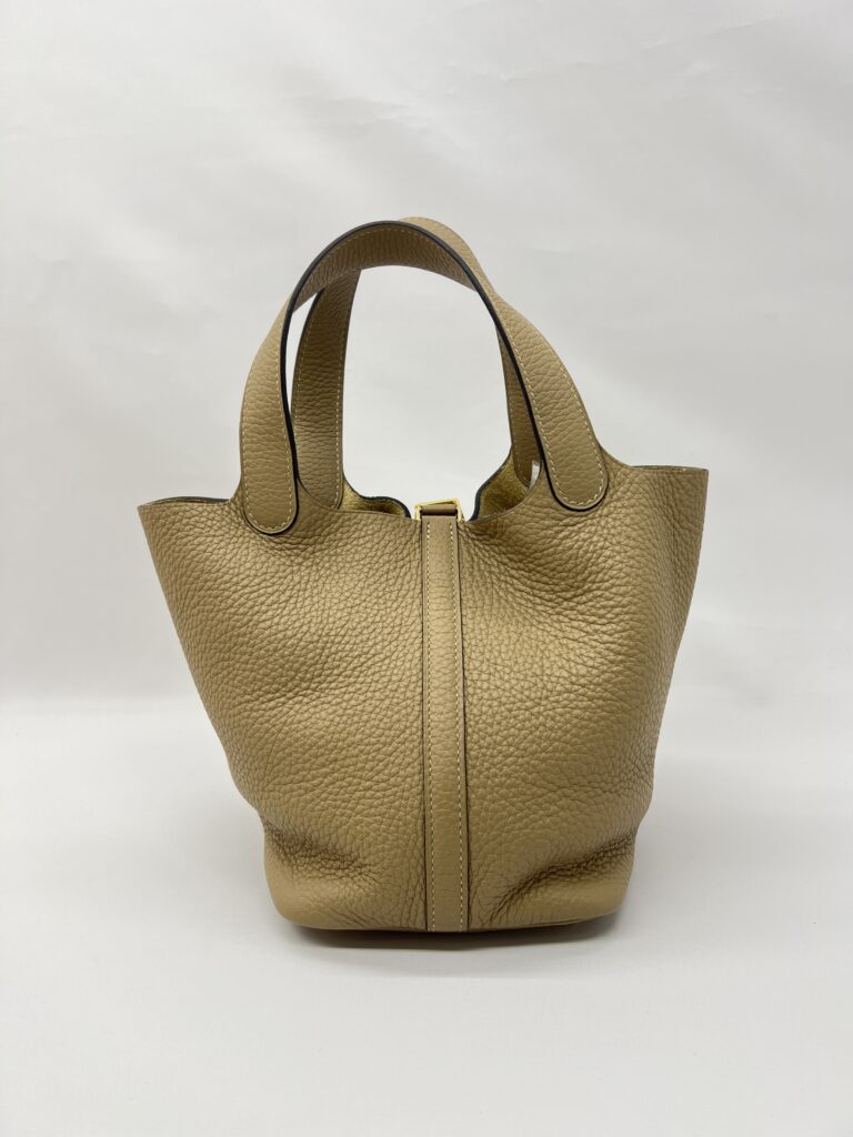 Hermes Picotin 18 Clemence Trench GHW