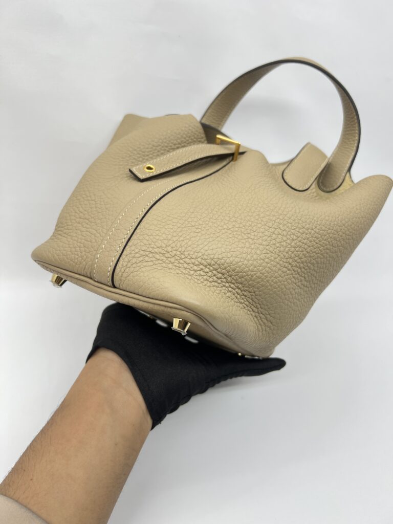 Hermes Picotin 18 Clemence Trench GHW