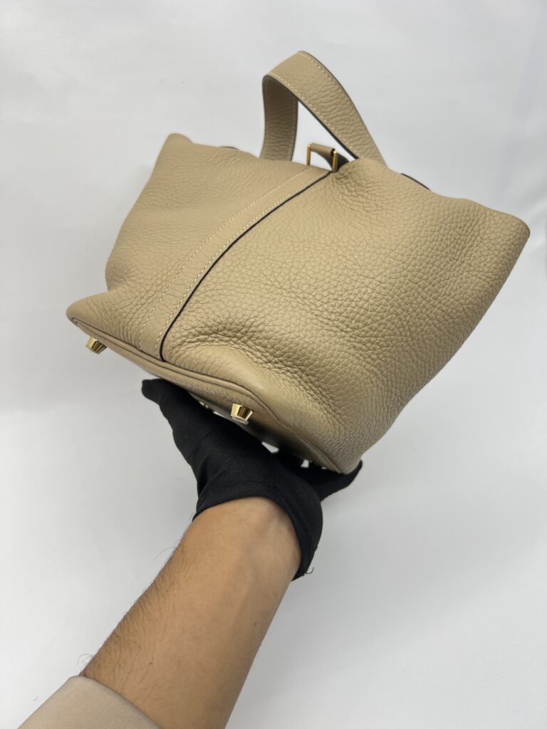 Hermes Picotin 18 Clemence Trench GHW