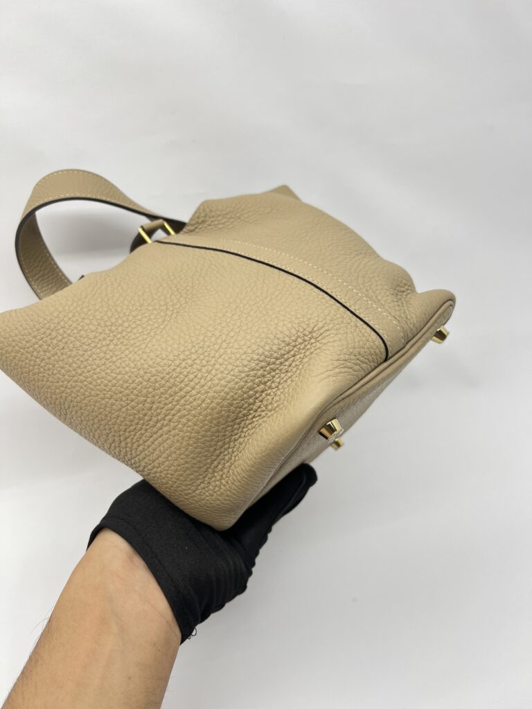 Hermes Picotin 18 Clemence Trench GHW