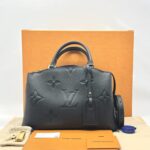Louis Vuitton Petit Palais Monogram Giant Empreinte Noir GHW