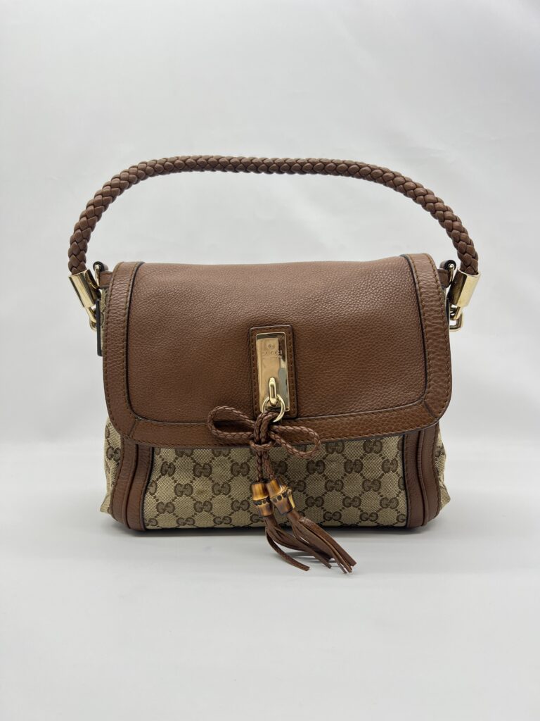 Gucci Marrakech Flap GG Canvas Brown GHW