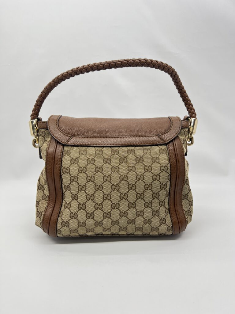 Gucci Marrakech Flap GG Canvas Brown GHW