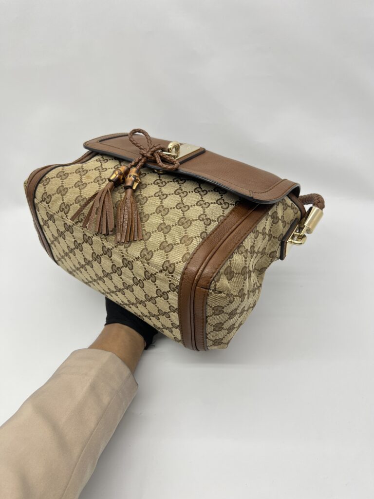 Gucci Marrakech Flap GG Canvas Brown GHW