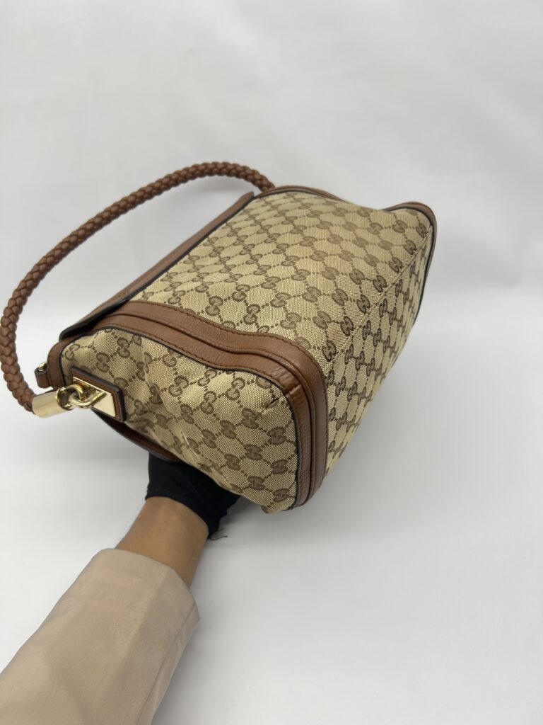 Gucci Marrakech Flap GG Canvas Brown GHW