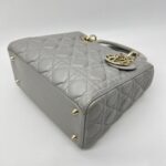 Dior Lady Dior Medium Lambskin Grey GHW