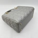 Dior Lady Dior Medium Lambskin Grey GHW