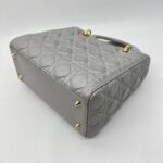 Dior Lady Dior Medium Lambskin Grey GHW