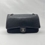 Chanel Perforated Flap Lambskin Mesh Black RHW