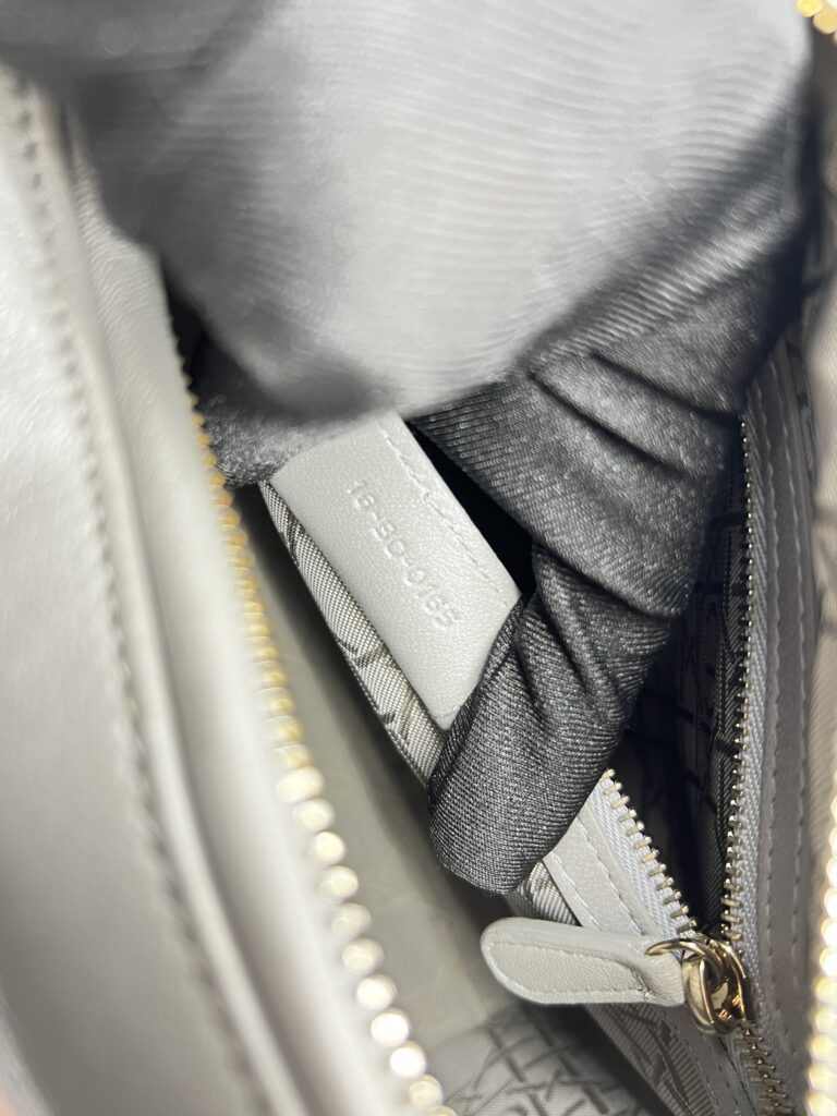 Dior Lady Dior Medium Lambskin Grey GHW