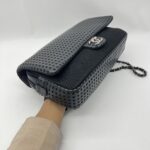 Chanel Perforated Flap Lambskin Mesh Black RHW