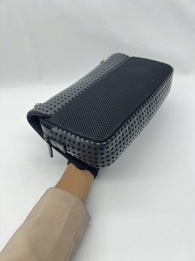 Chanel Perforated Flap Lambskin Mesh Black RHW