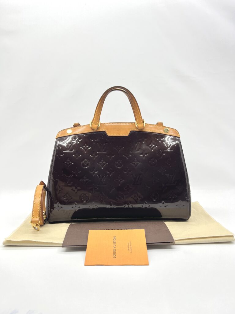 Louis Vuitton Brea MM Monogram Vernis Amarente